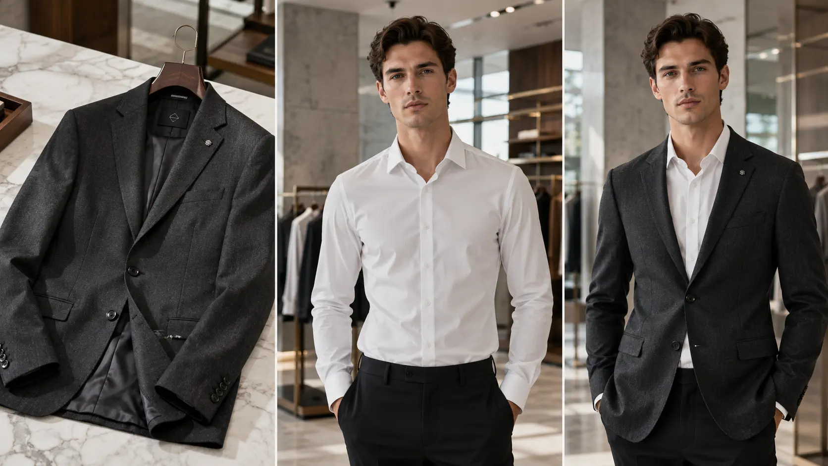 Fashion look virtual try-on example prepared for catalog or social content